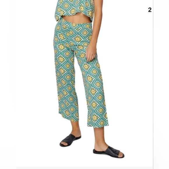 O'NEILL Womans Geometric/Floral Print Laikin Pants, SIZE 30, Nwot - Picture 1 of 9